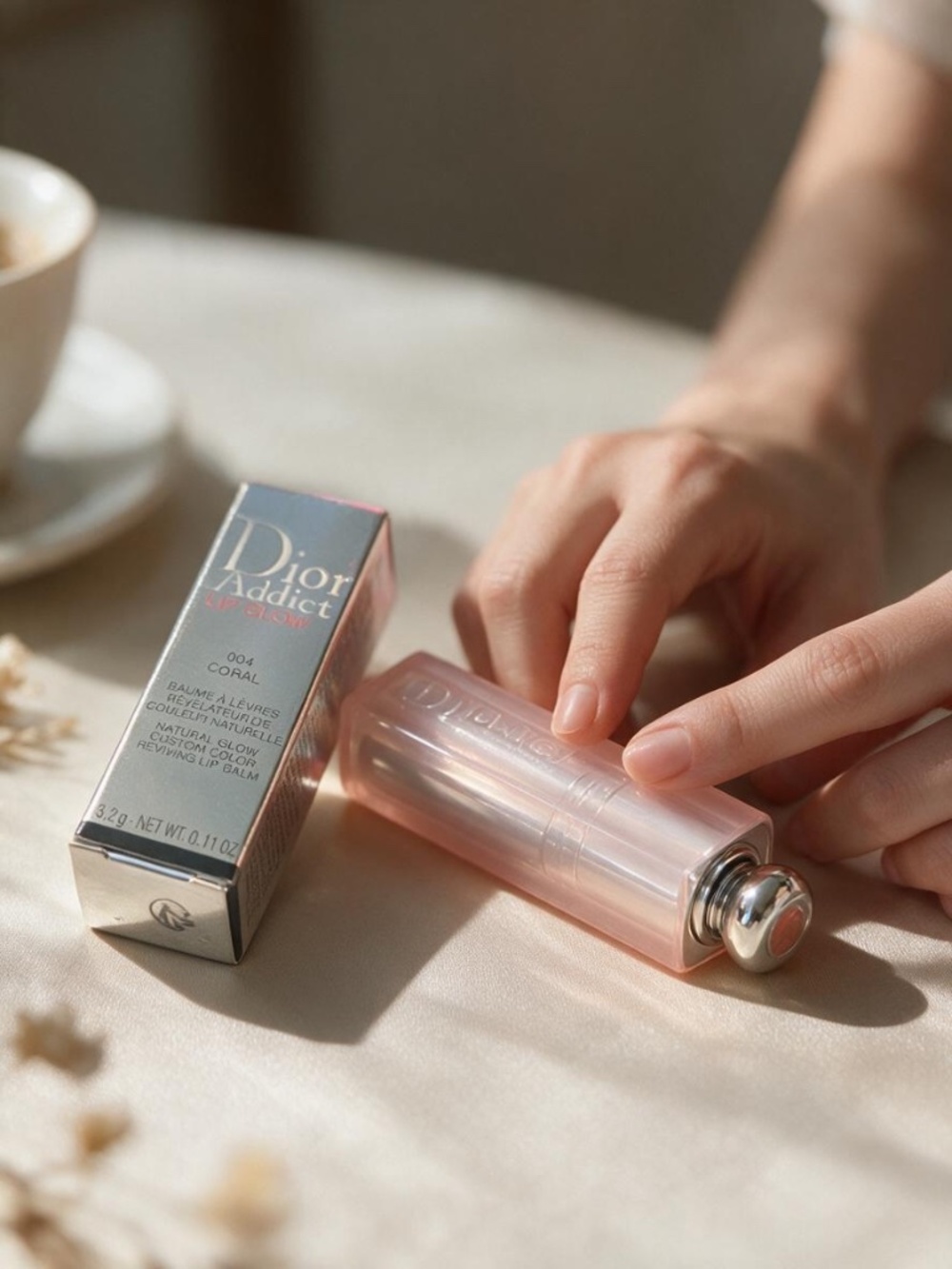 Dior Addict Lip Glow 004 Coral Lip Balm NIB - Picture 4 of 4